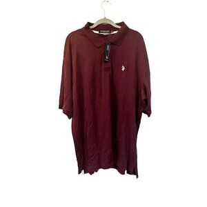 NWT U.S. Polo Assn. big and tall burgundy polo shirt size 2xl